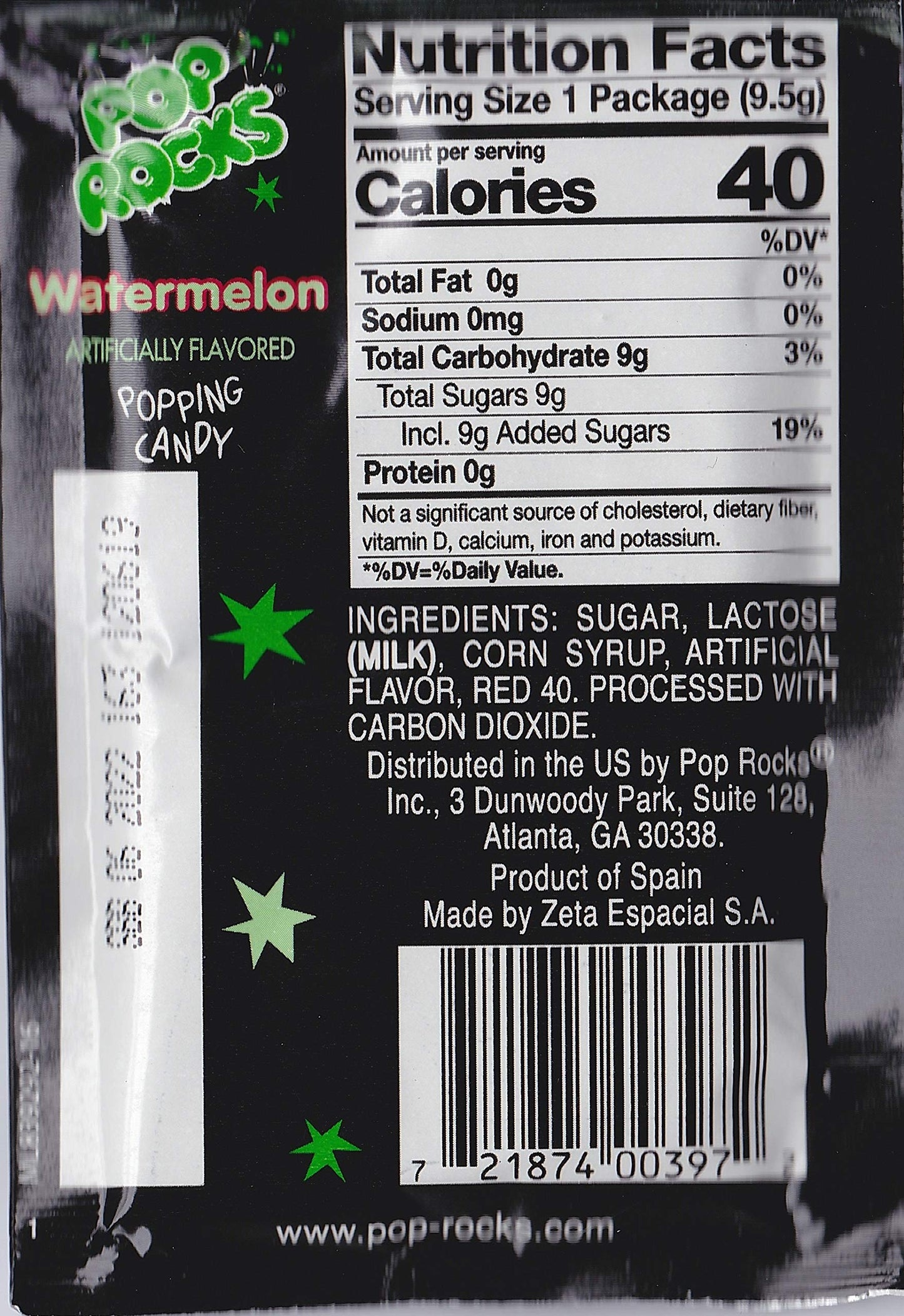 Pop Rocks Popping Fizzing Crackling Candy 6pk (Watermelon, 6 Pack)