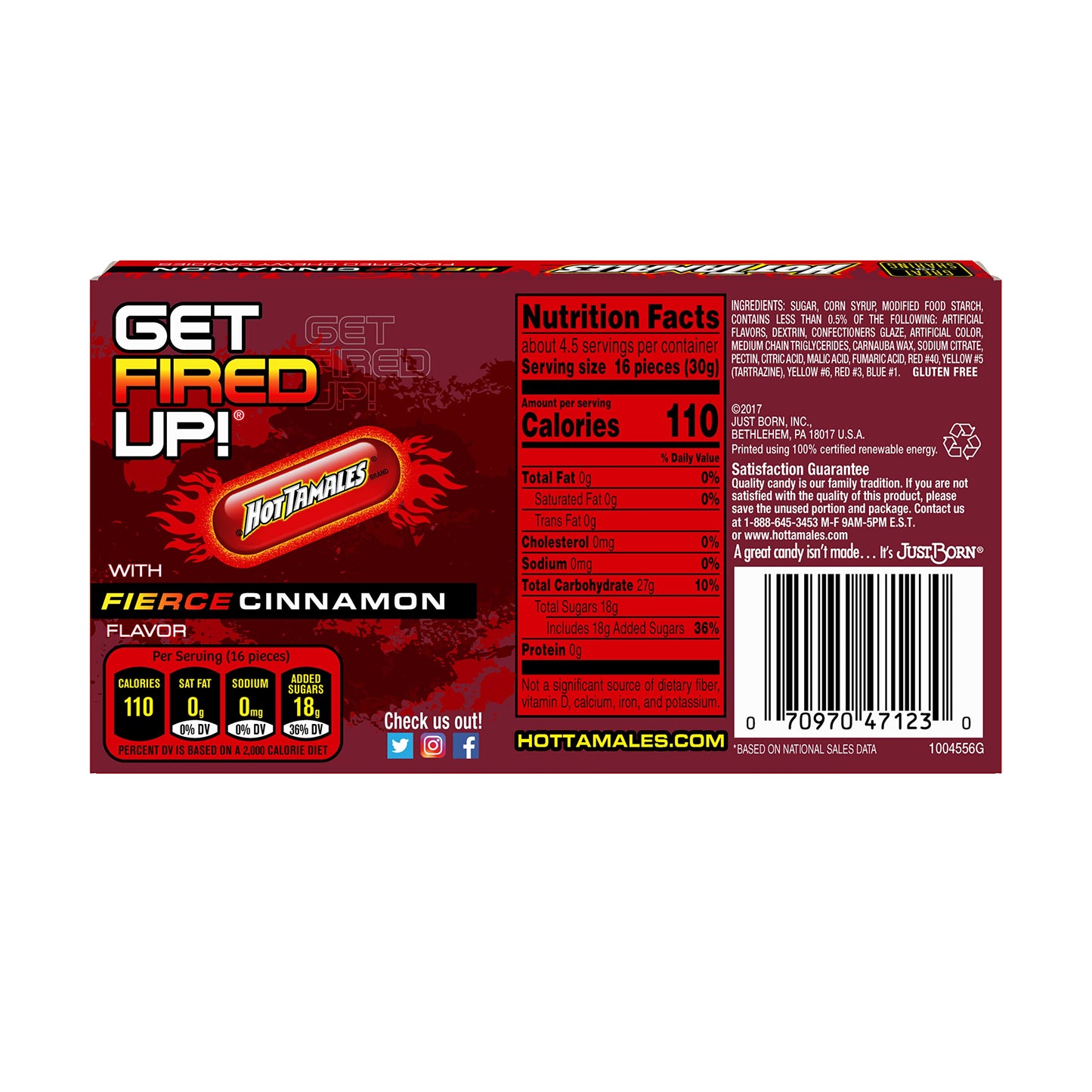 Hot Tamales Candy, Cinnamon, 5 Ounce (Pack of 12)