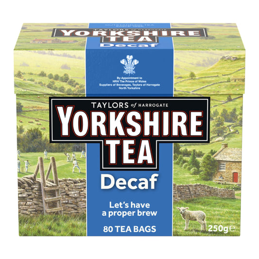 Yorkshire Decaffeinated Tea Bags 80s 250g