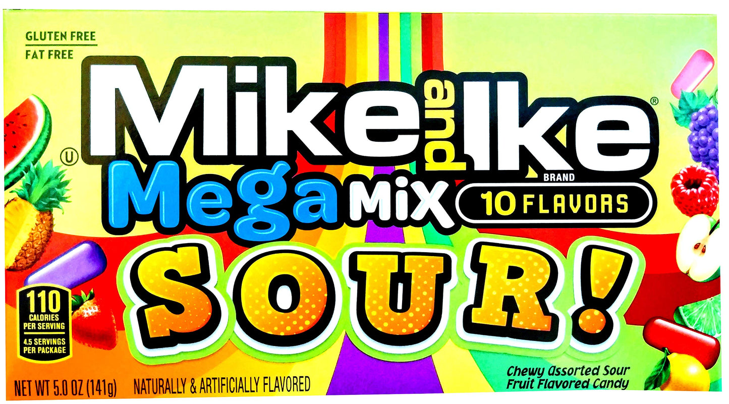 Mike and Ike Mega Mix Sour 4.25 oz. (Pack of 2)