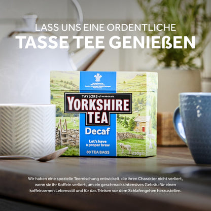 Yorkshire Decaffeinated Tea Bags 80s 250g