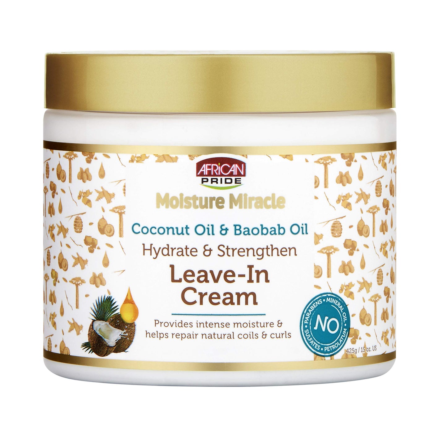 African Pride Moisture Miracle Coconut & Baobab Oil Leave In Cream