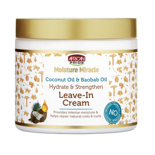 African Pride Moisture Miracle Coconut & Baobab Oil Leave In Cream