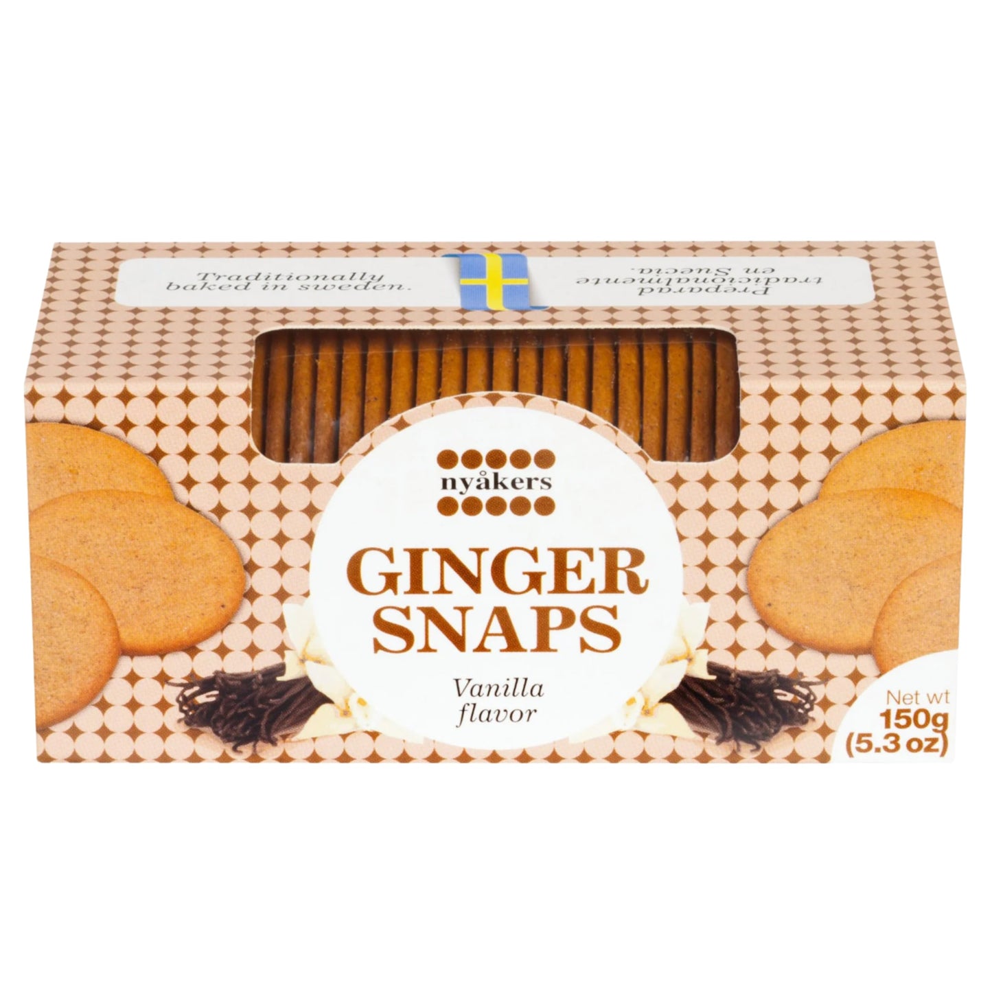 Nyakers Swedish Ginger Snaps, 150g