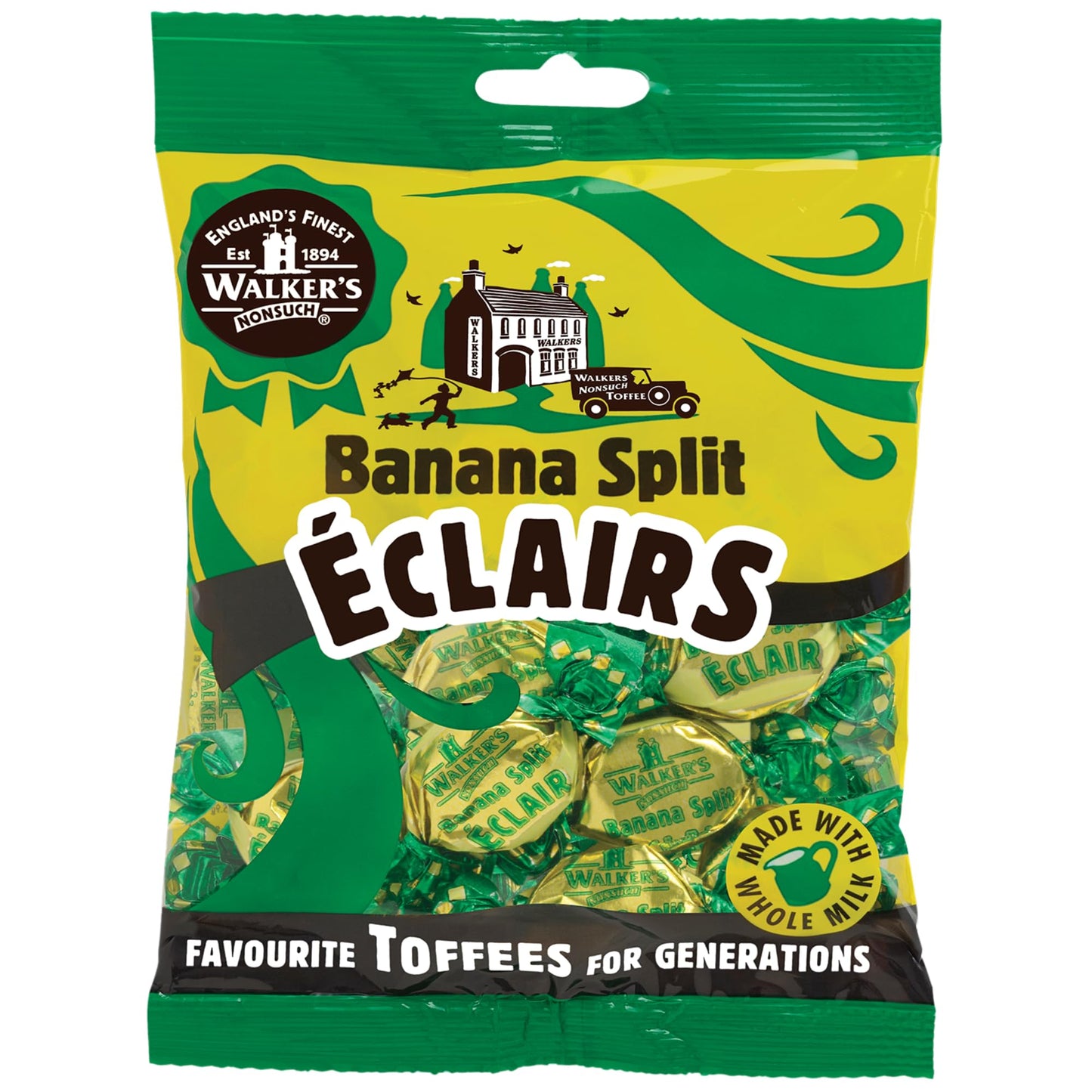 Walkers Banana Split Eclairs (150g)