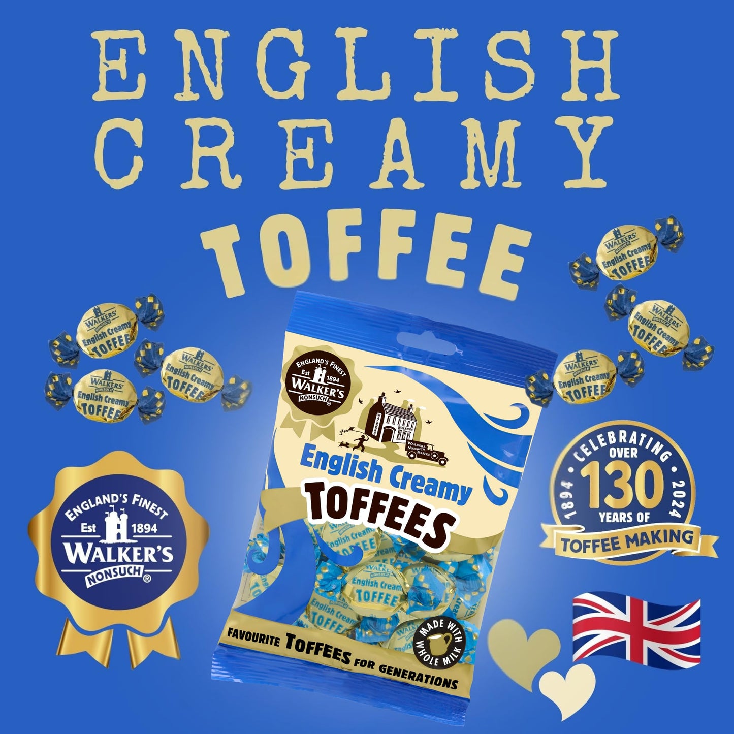 Walker's English Creamy Toffees 150g