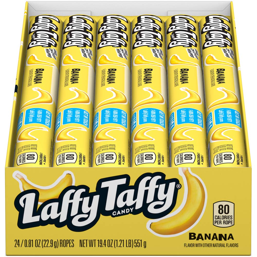 Laffy Taffy Banana Rope, 0.81 oz., 24 Piece