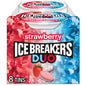 ICE Breakers Duo Fruit + Cool Sugar Free Mints (Strawberry, 1.3-Ounce Containers, Pack of 8)