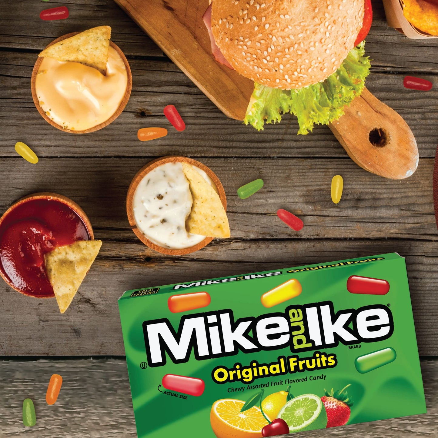 Mike and Ike Chewy Candy, Original, 5 Ounce (Pack of 12)