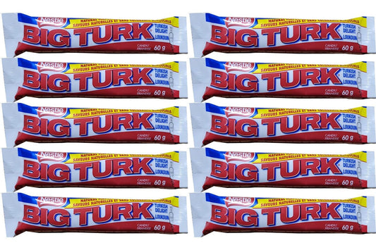 Nestle Big Turk Chocolate Candy Bar, 60 Grams/2.1 Ounces - 10 Pack