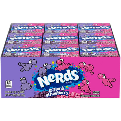 Nerds Grape & Strawberry Candy , 1.65-Ounce (Pack of 36)