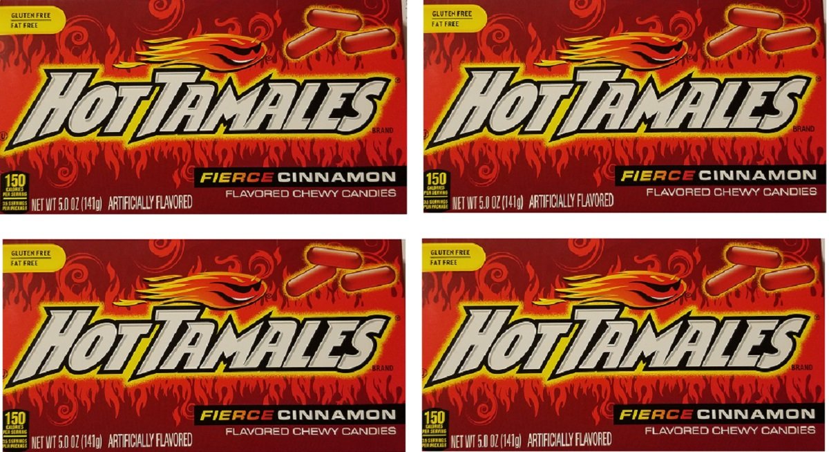 HOT TAMALES THEATER BOX by MIKE & IKE (PACK OF 4)