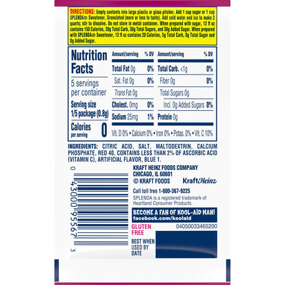 Kool-Aid Black Cherry Drink Mix, 0.13 oz Packet (Package may vary)