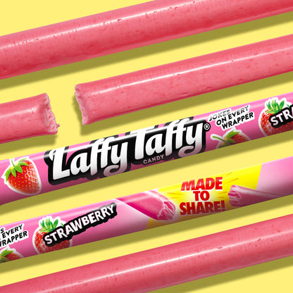Wonka Laffy Taffy Rope, Strawberry, 0.81 Ounce Packages (Pack of 24) by Wonka