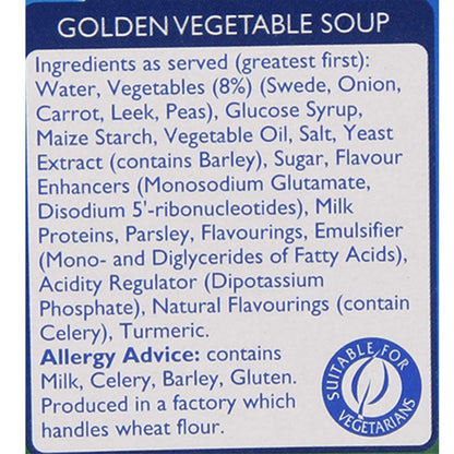 Batchelors Cup a Soup Golden Vegetable (4 per Pack - 82g)