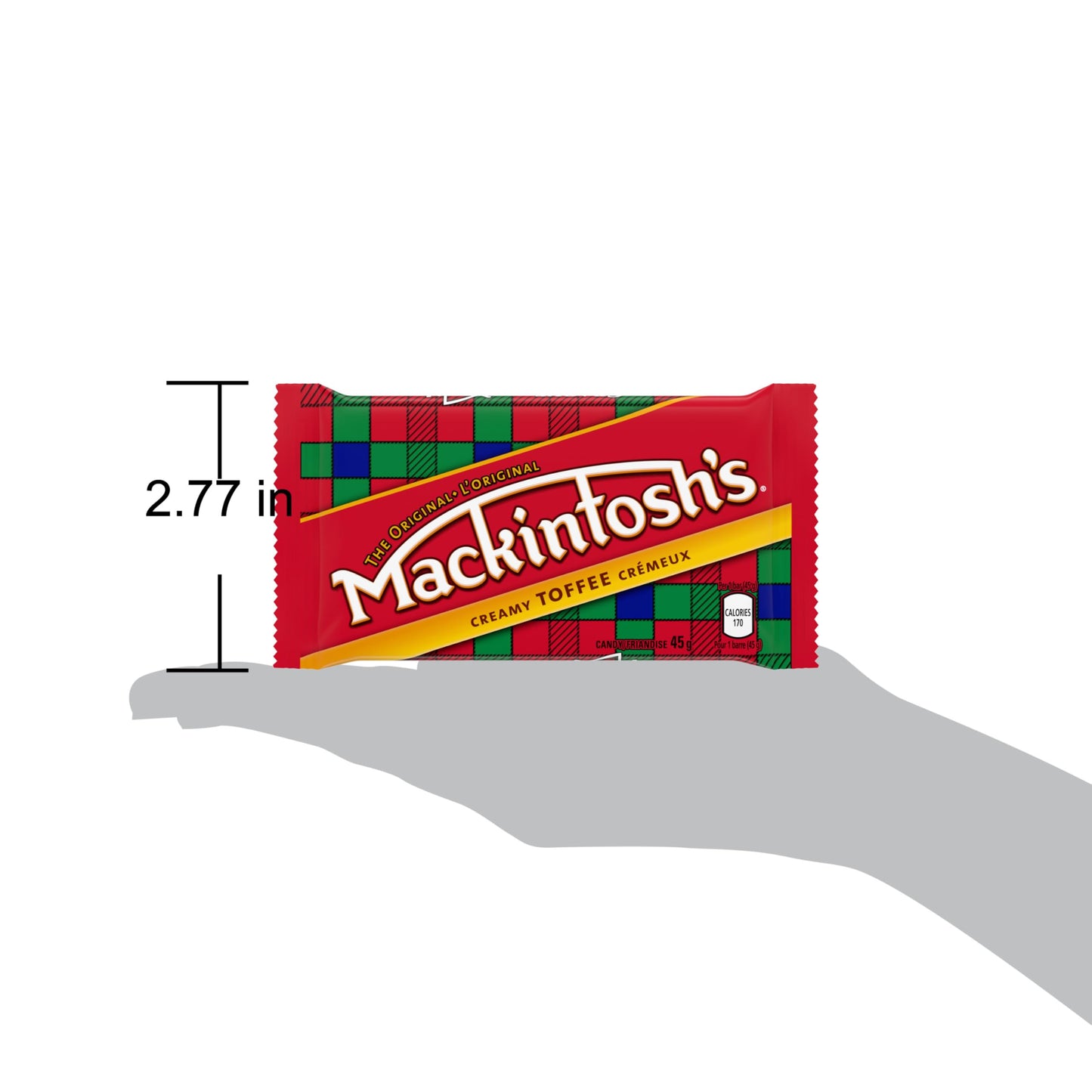 Nestle Mackintosh's 24 Pack Creamy Toffee - 45g Individually Wrapped Bars in Original Display Box with Nestle Recipe -Product of Canada