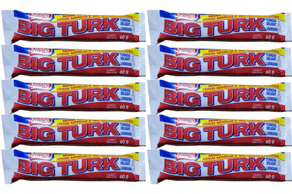 Nestle Big Turk Chocolate Candy Bar, 60 Grams/2.1 Ounces - 10 Pack
