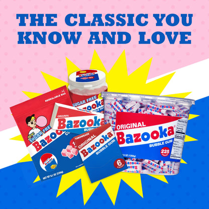 Bazooka Bubble Gum Original Nostalgia Mini-Wallet Pack