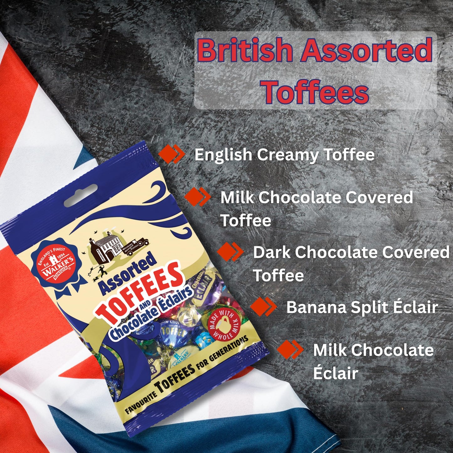 Walkers Assorted Nonsuch Toffee/ Eclair 150g