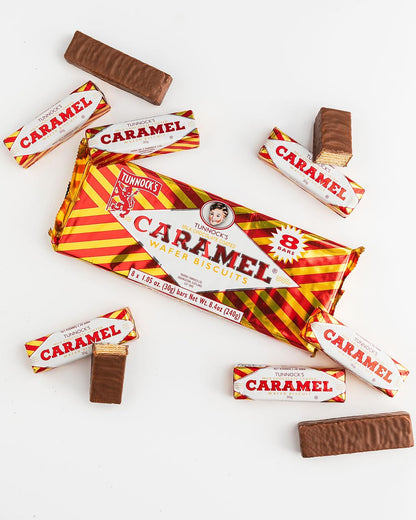 Tunnock's Real Milk Chocolate Caramel Wafers 8 Pack of 30g by Tunnock's