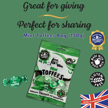 Walker's Nonsuch Mint Toffees 150g Bag (Pack Of 2) New by Walker's Nonsuch