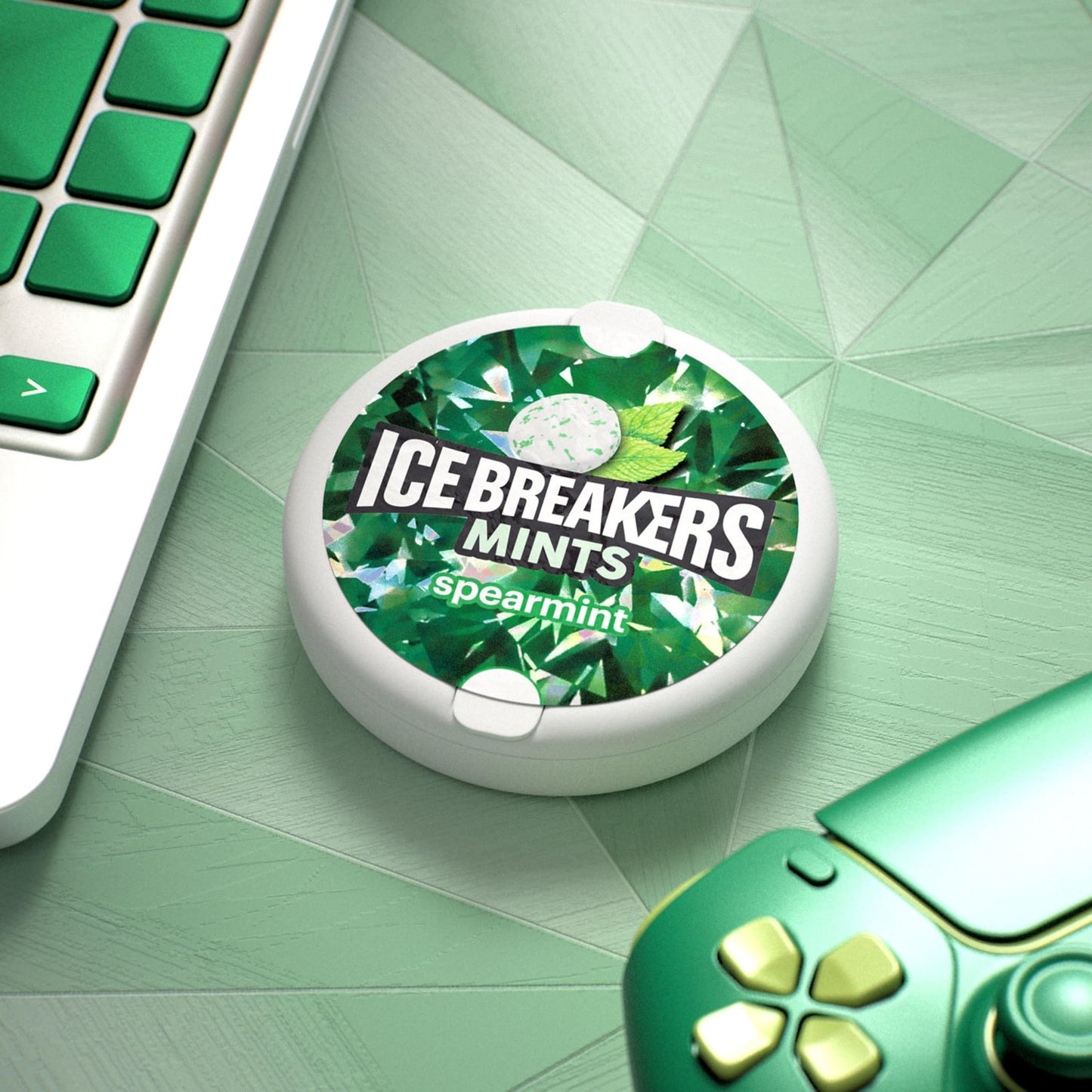 ICE Breakers Mints (Spearmint, Sugar Free, 1.5-Ounce Containers, Pack of 8)
