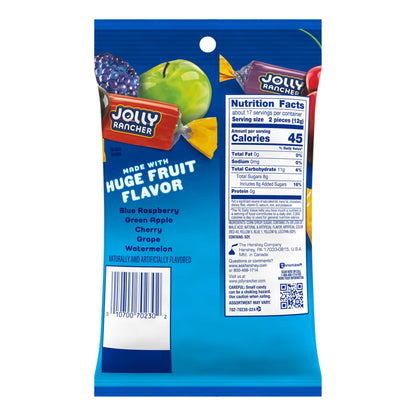 Jolly Rancher Fruit Peg Bag - Assorted, 7 oz - 1 Bag
