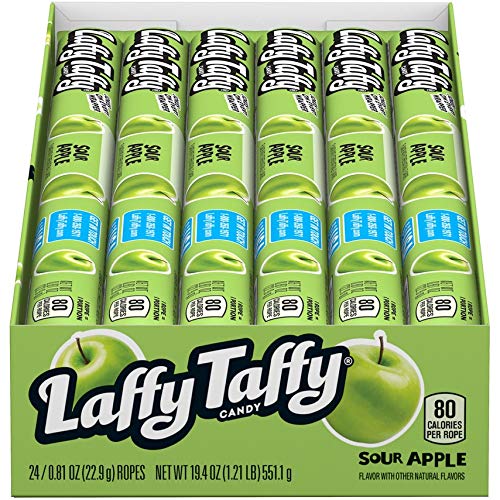 Laffy Taffy Ropes - Sour Apple, 24 count box by Laffy Taffy