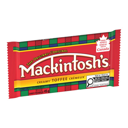 Nestle Mackintosh's 24 Pack Creamy Toffee - 45g Individually Wrapped Bars in Original Display Box with Nestle Recipe -Product of Canada