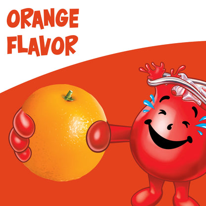 Kool-Aid Unsweetened Drink Mix, Orange Flavor, Pack of 48