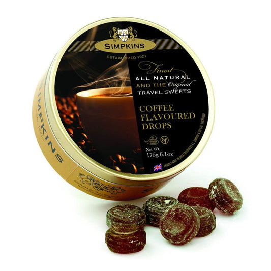 Simpkins English Travel Sweets Tins 200g (Coffee, 1 tin)
