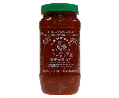 Huy Fong Chili Garlic sauce 460ml(18oz) - 2 pack / Sauce aux piments et à l'ail 460ml(18oz) - paquette de 2)