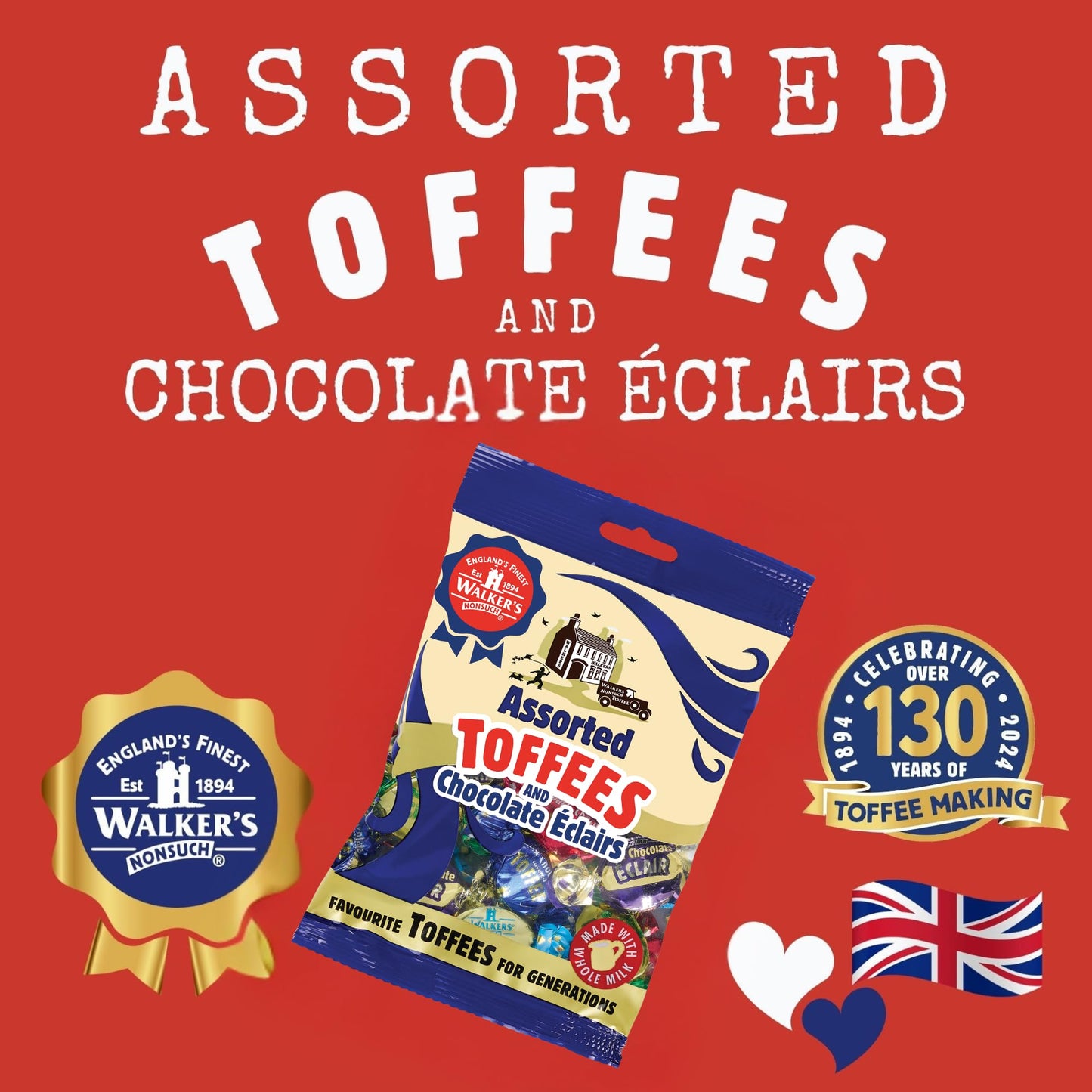 Walkers Assorted Nonsuch Toffee/ Eclair 150g