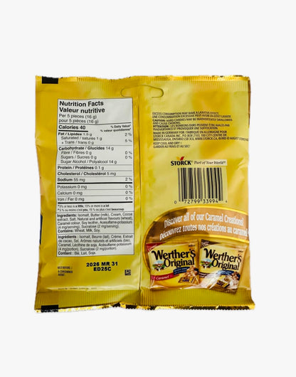 Werther's Original Sugar-Free Caramel Chocolate Candies 2 Pack - 60g Each