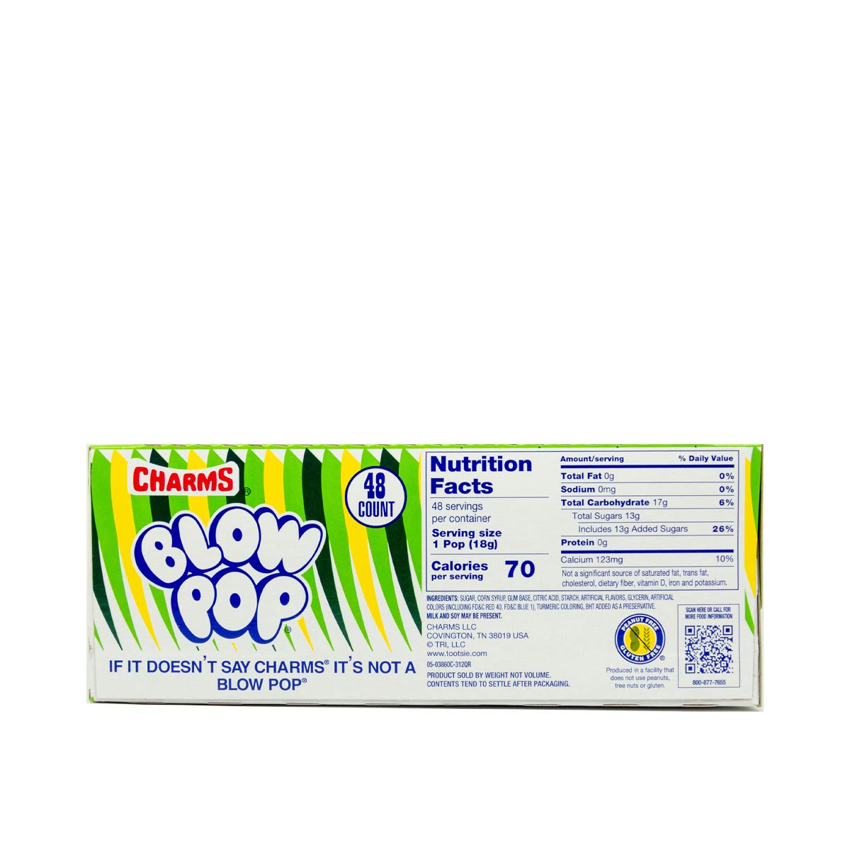Charms Blow Pop Sour Apple 48CT