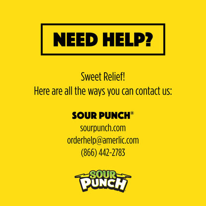 Sour Punch Straws Blue Raspberry - 24/2 oz.