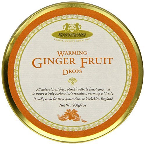 Simpkins English Travel Sweets Tins 200g (Warming Ginger, 1 tin)