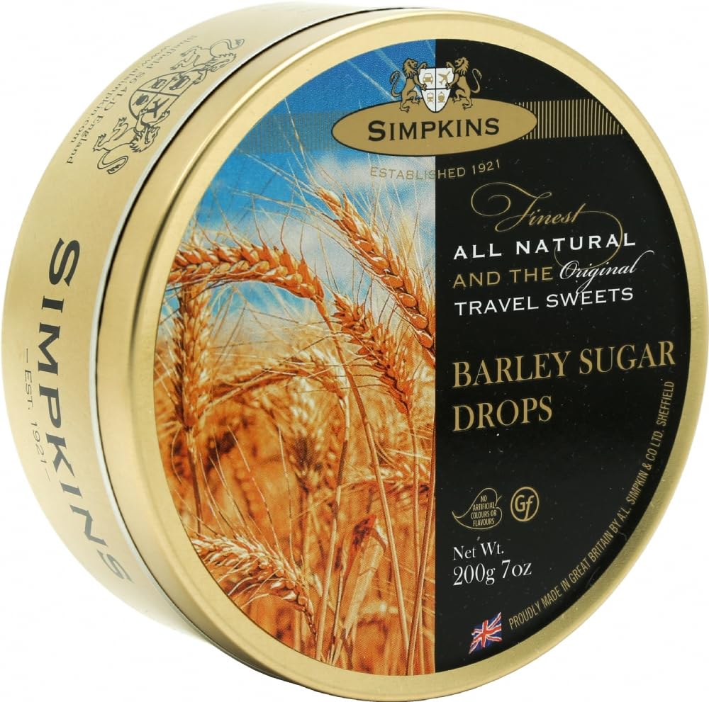 Simpkins 200g Tins Barley Sugar Drops
