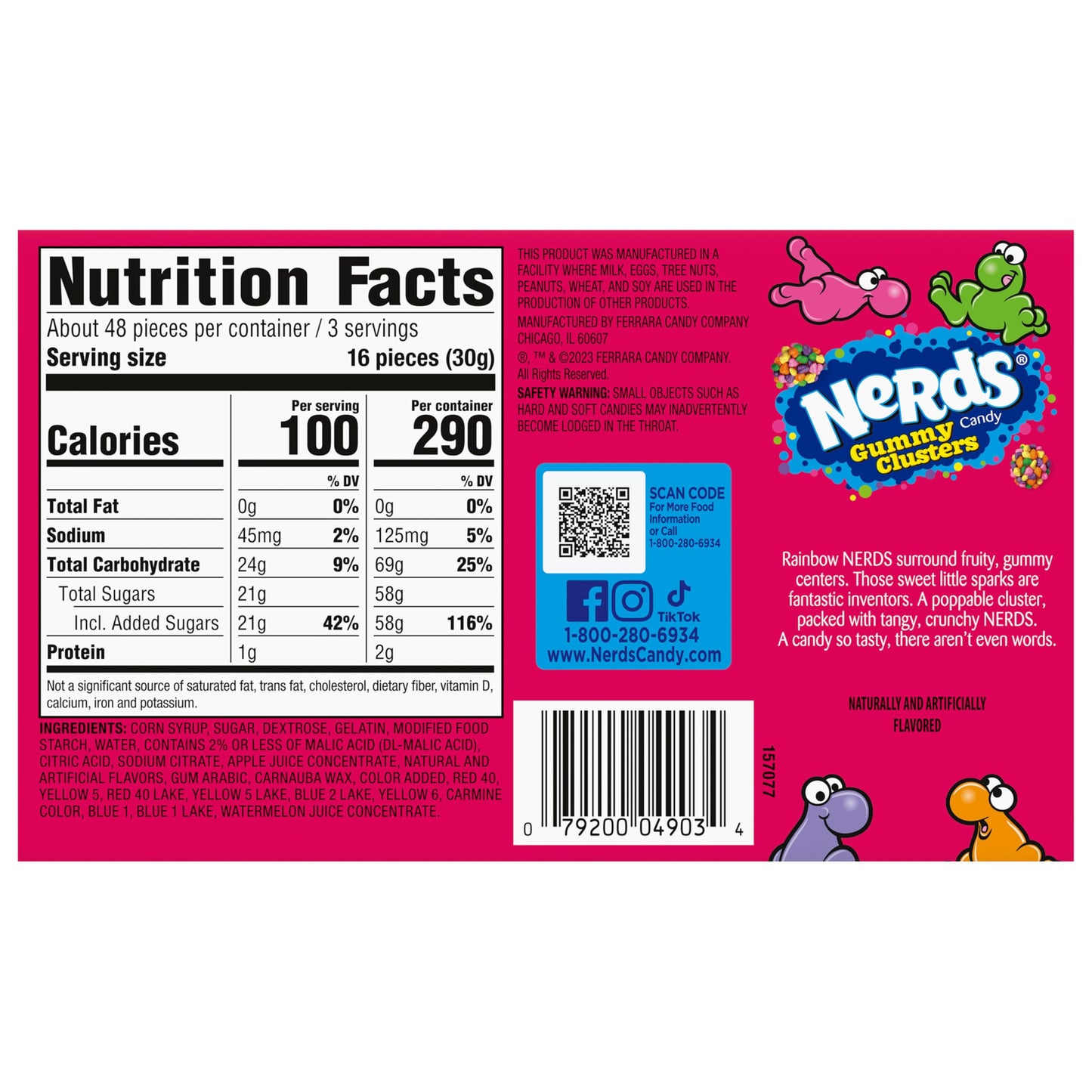 Nerds Gummy Clusters Theater Box (1 Unit - 85 g / 3 oz)