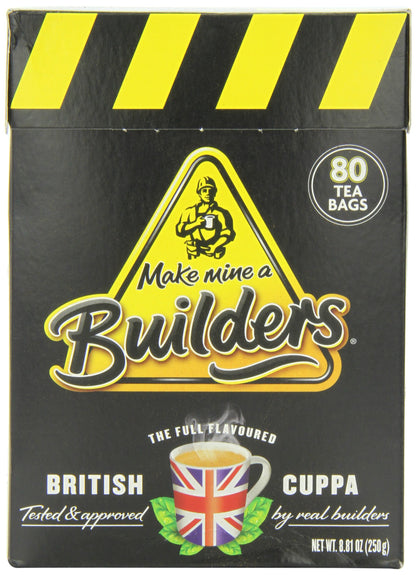 Builders Teabags, 80-Count by British Wholesale Imports