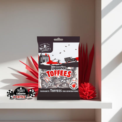 Walkers Nonsuch Liquorice Toffees (150g) - Pack of 2