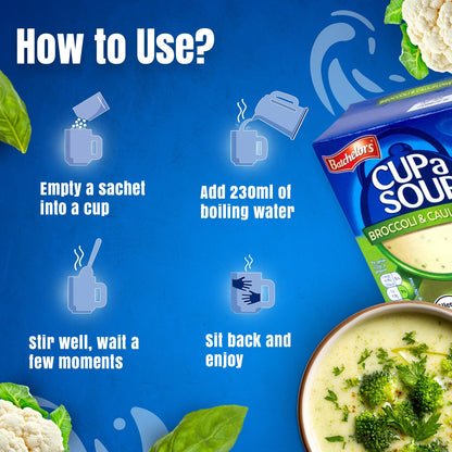 Batchelors 1 Cup A Soup, Creamy Cauliflower and Broccoli, 101G