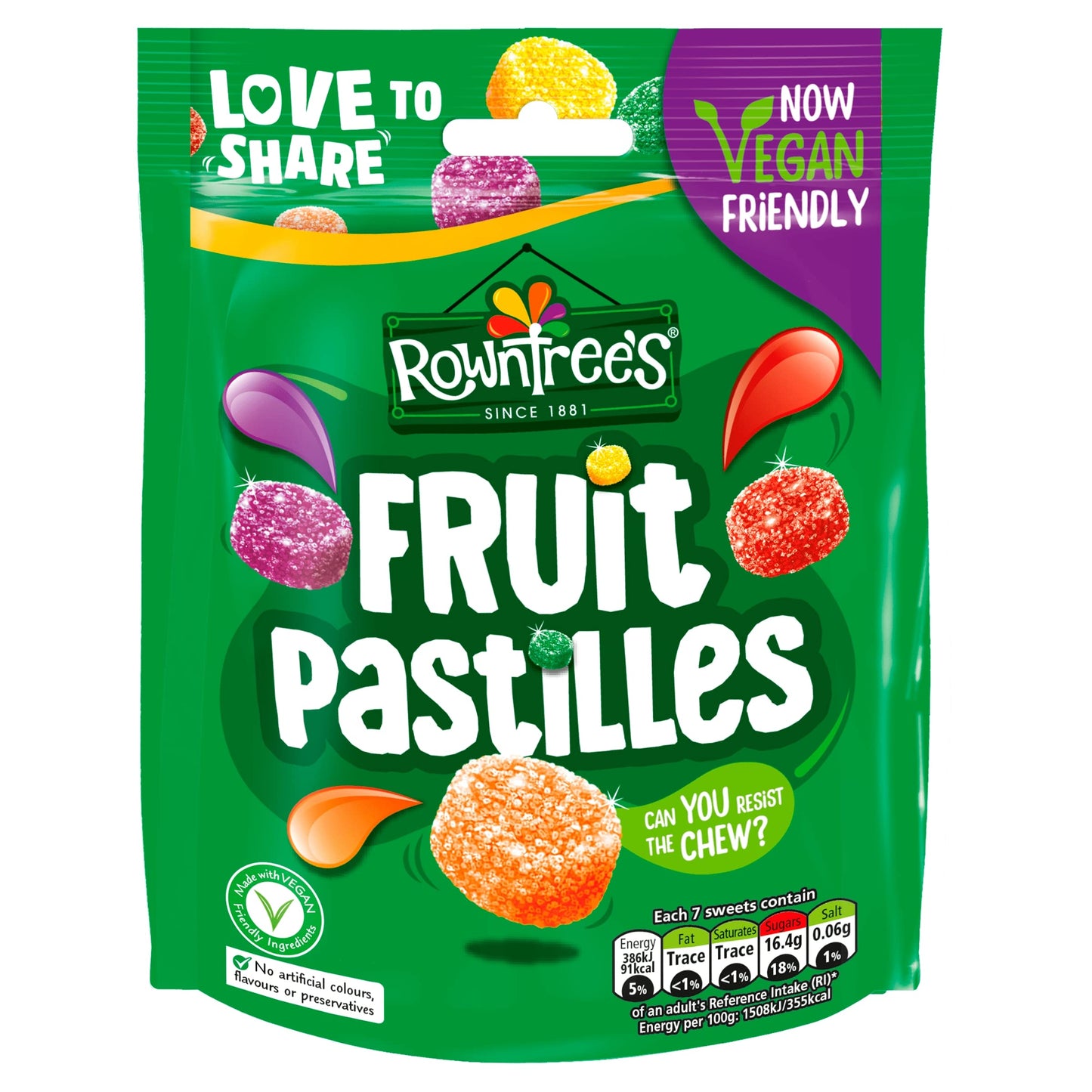 Rowntrees Fruit Pastilles 150g
