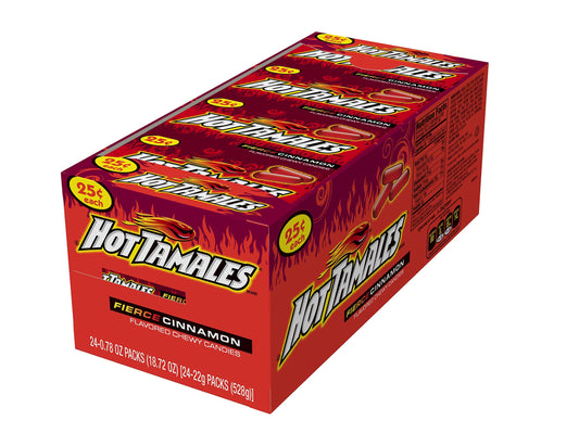 Hot Tamales (1 Box of 24 - .78oz Individual Packs)