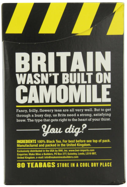 Builders Teabags, 80-Count by British Wholesale Imports