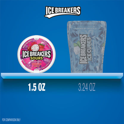Ice Breakers Sours Sugar Free Mixed Berry Candy 8 Pack (1.5 oz per Pack)