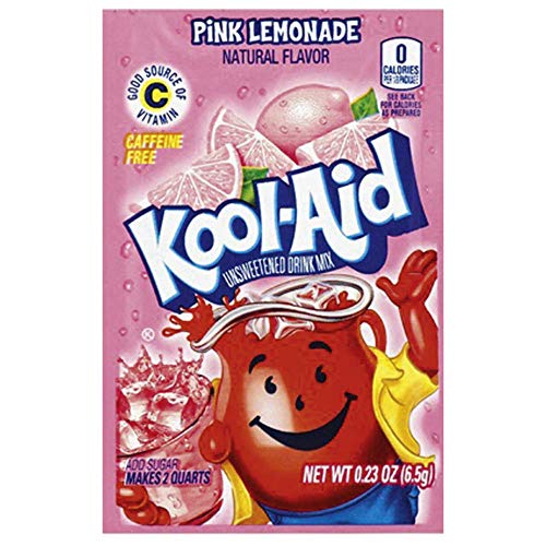 Kool-aid Pink Lemonade Unsweetened Soft Drink Mix 0.15-ounce Envelopes (Pack of 48)