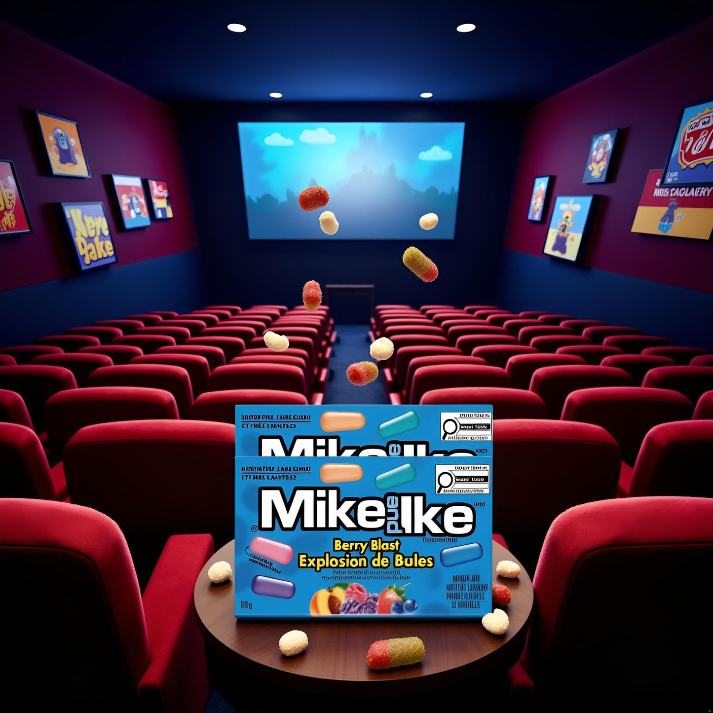 VALUBNDL: MIKE AND IKE and HOT TAMALES CANDY - Movie Night Snacks, Treats, and Candies for Adults and Kids - Custom VALUBNDL Branded