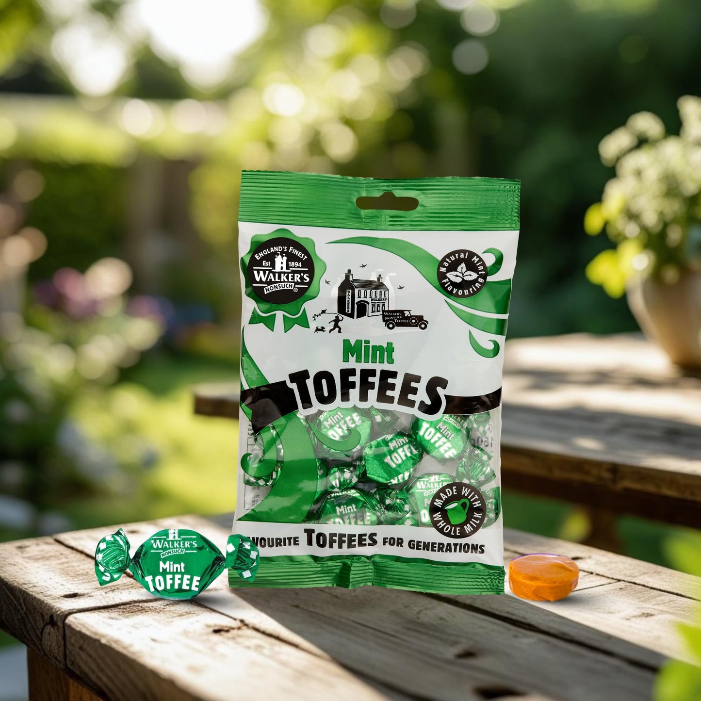 Walker's Nonsuch Mint Toffees 150g Bag (Pack Of 2) New by Walker's Nonsuch