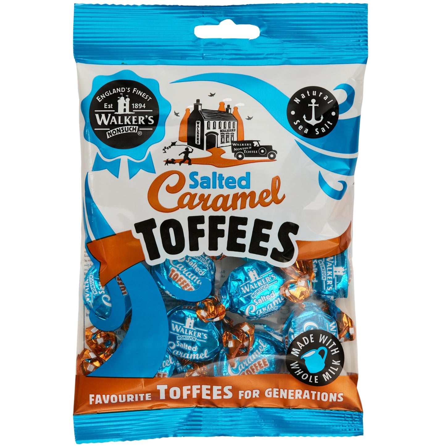 Walkers Nonsuch Salted Caramel Toffees 150g (1 Bag)